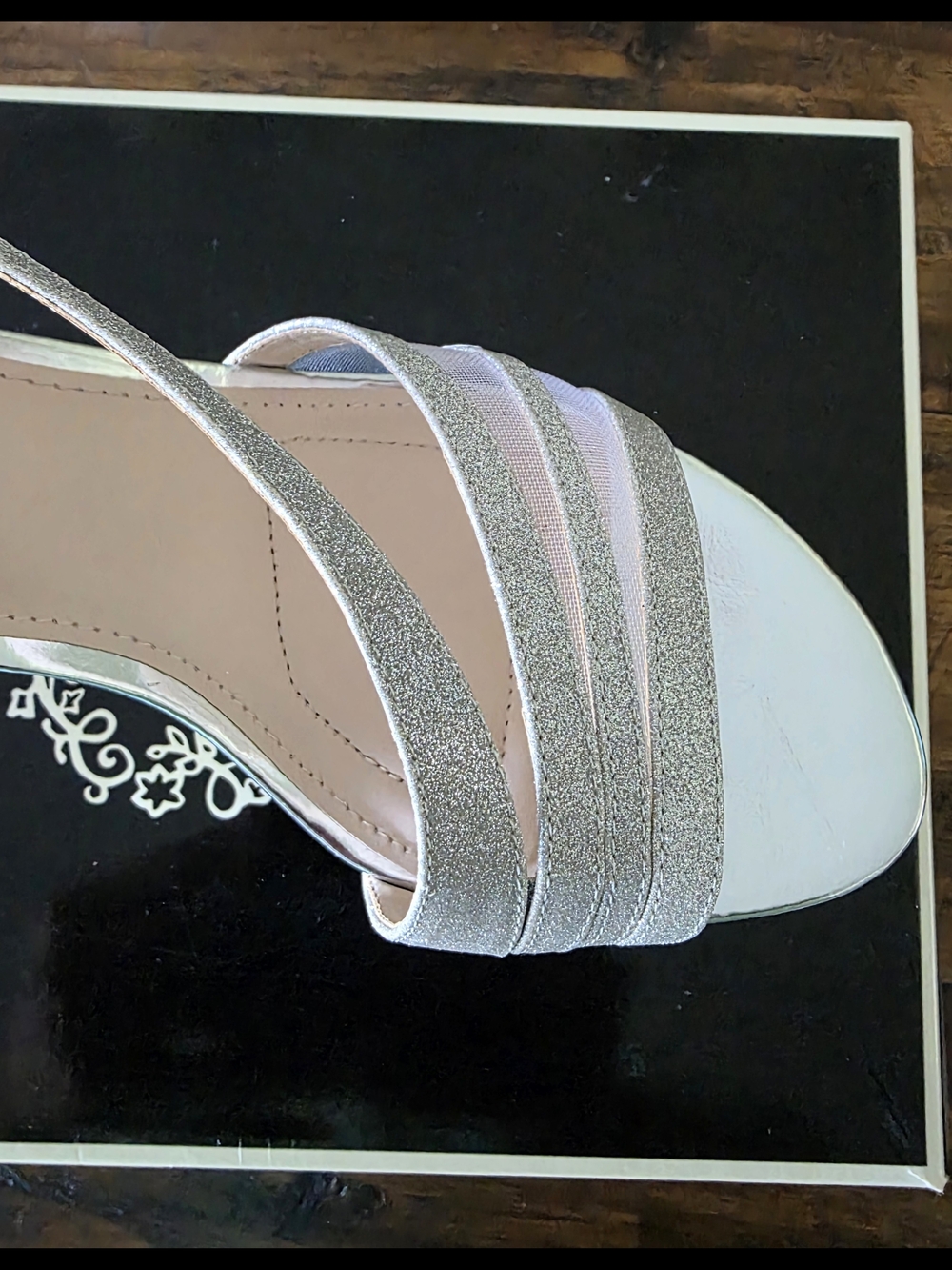 I.Miller Silver Strappy Slingback Heels 11 - Picture 5 of 6